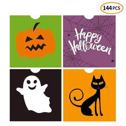 iFUNow 144 Pack Halloween Bags - Goodie, Candy, Treat, Goody, Party Favors & Trick or Treat Bags for Parties