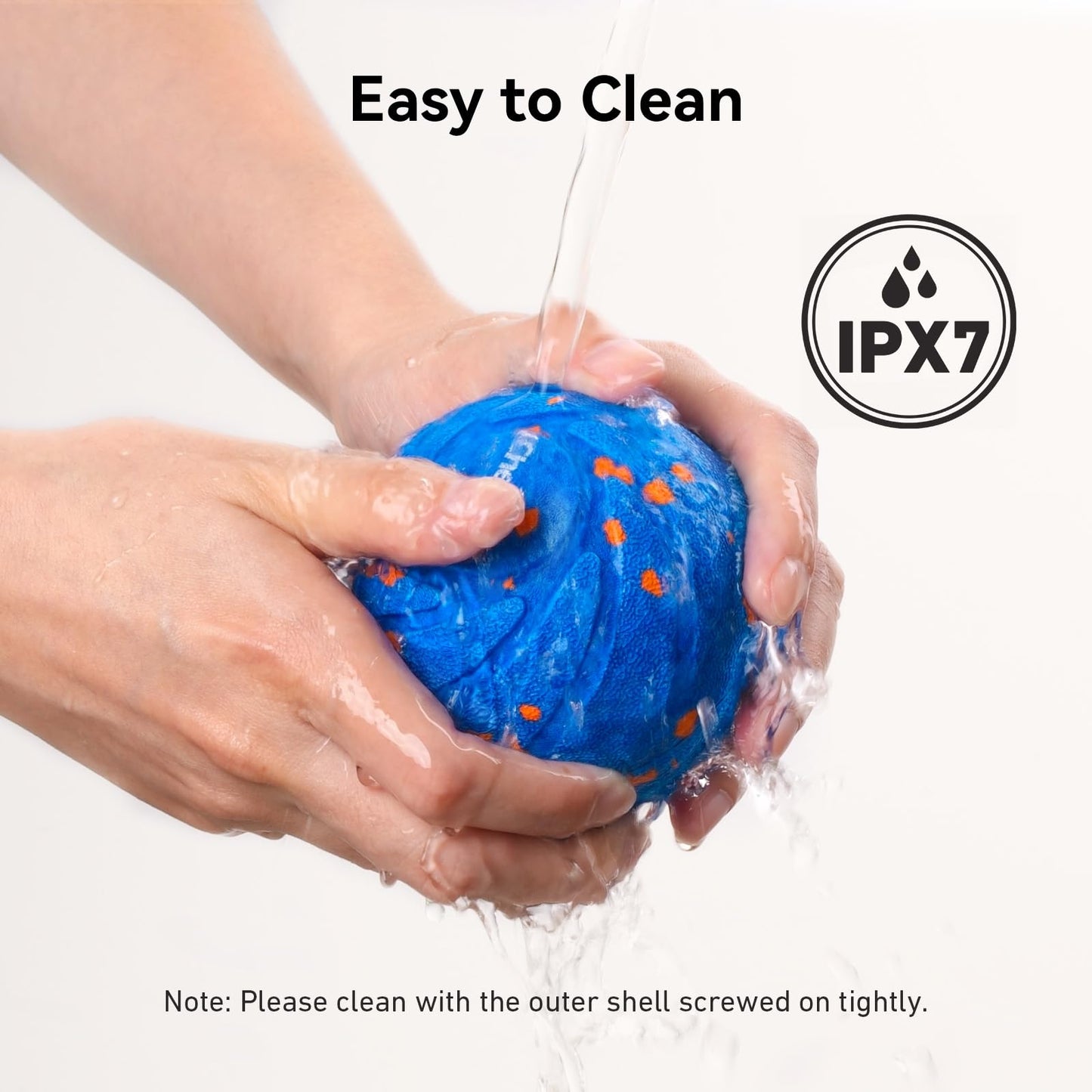 Cheerble Smart Interactive Dog Toy, Wicked Ball AIR, Automatic Moving, Bouncing, and Rotating, E-TPU Material, IPX7 Waterproof Rating, Active Rolling Ball for Medium and Large Dogs