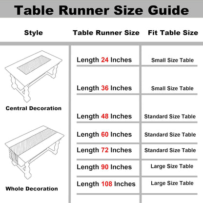 Gernaice 36" 13" Solid Color Table Runner, Rustic Cotton Linen Farmhouse Table Runners for Dresser End Coffee Table