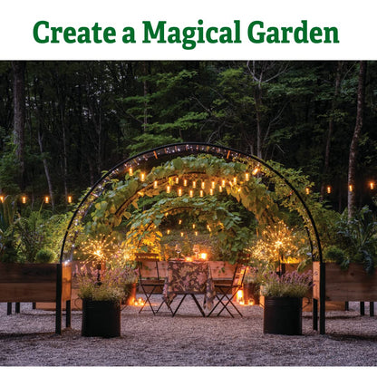 Gardener’s Supply Company Arch Trellis | Garden Arbor fits 2' x 8' Elevated Planter Boxes for Climbing Plants, Vegetables and Flowers | Decorative Outdoor Gardening Landscape