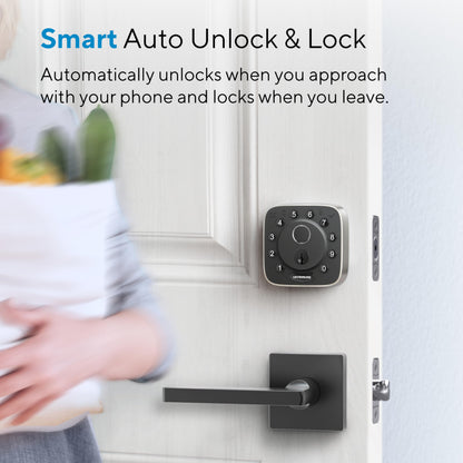 ULTRALOQ Bolt Fingerprint WiFi Smart Lock, Works with Apple Home, Siri, Alexa, 8-in-1 Keyless Entry with Fingerprint ID, App Remote Control, Keypad Deadbolt, BHMA Cert., Easy Install, 10 Mo. Battery
