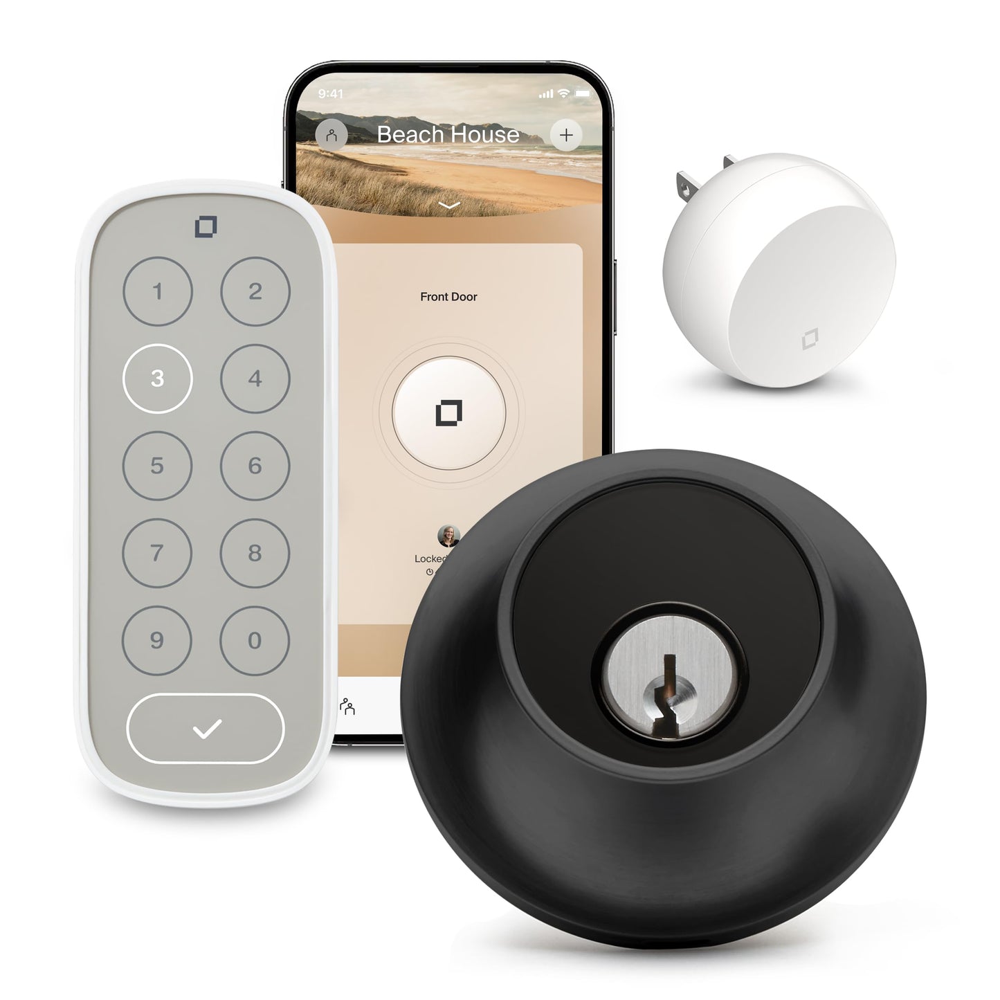 Level Bolt Smart Deadbolt - Make Your Lock Smart & Keep Your Existing Hardware and Keys - Keyless Entry via Level App (iOS & Android) - Works with Apple Home