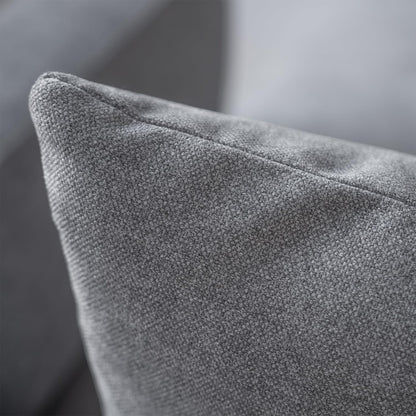 Acanva Luxury L-Shaped Upholstery Convertible Modular Sectional Sofa, Contemporary Reversible Couch with Chaise Lounge for Living Room, Apartment, Linen-Like Grey