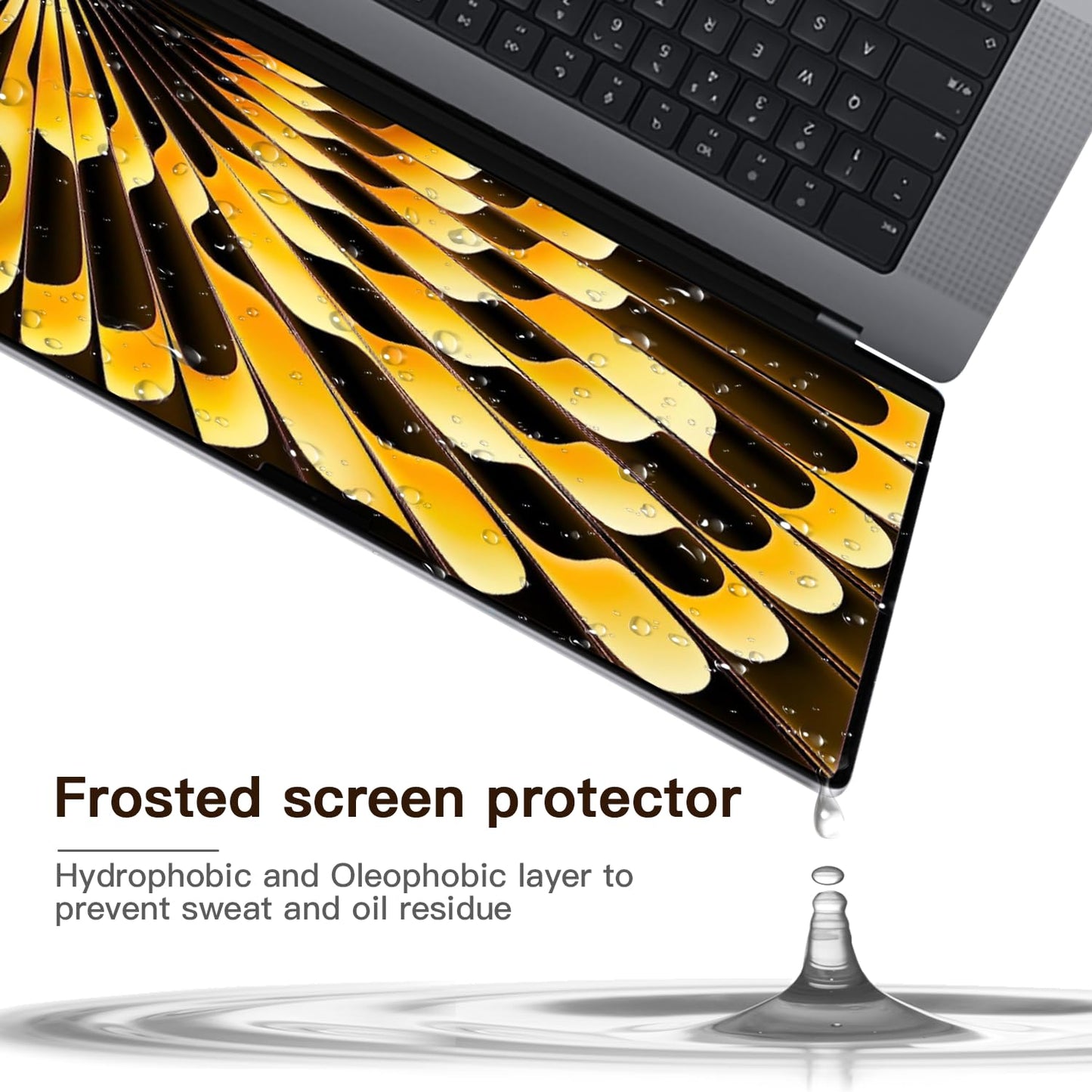 2 Pack Compatible with MacBook Air 15 Inch Screen Protector (M2, M3, M4), Matte Anti Glare Film Anti Scratch for Mac Air 15.3'' (2023-2025)