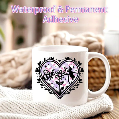 Tintnut Plaid Permanent Adhesive Vinyl - 12 Sheets 12''x10'' Pink Purple Plaid Pattern Vinyl for Cutting Machines, Waterproof Vinyl for DIY Crafts & Personalized Gifts