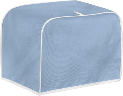 Light Blue Toaster Dust Cover for 2 Slice Toaster, Washable Dust and Fingerprint Protective Cover for Kitchen Appliances