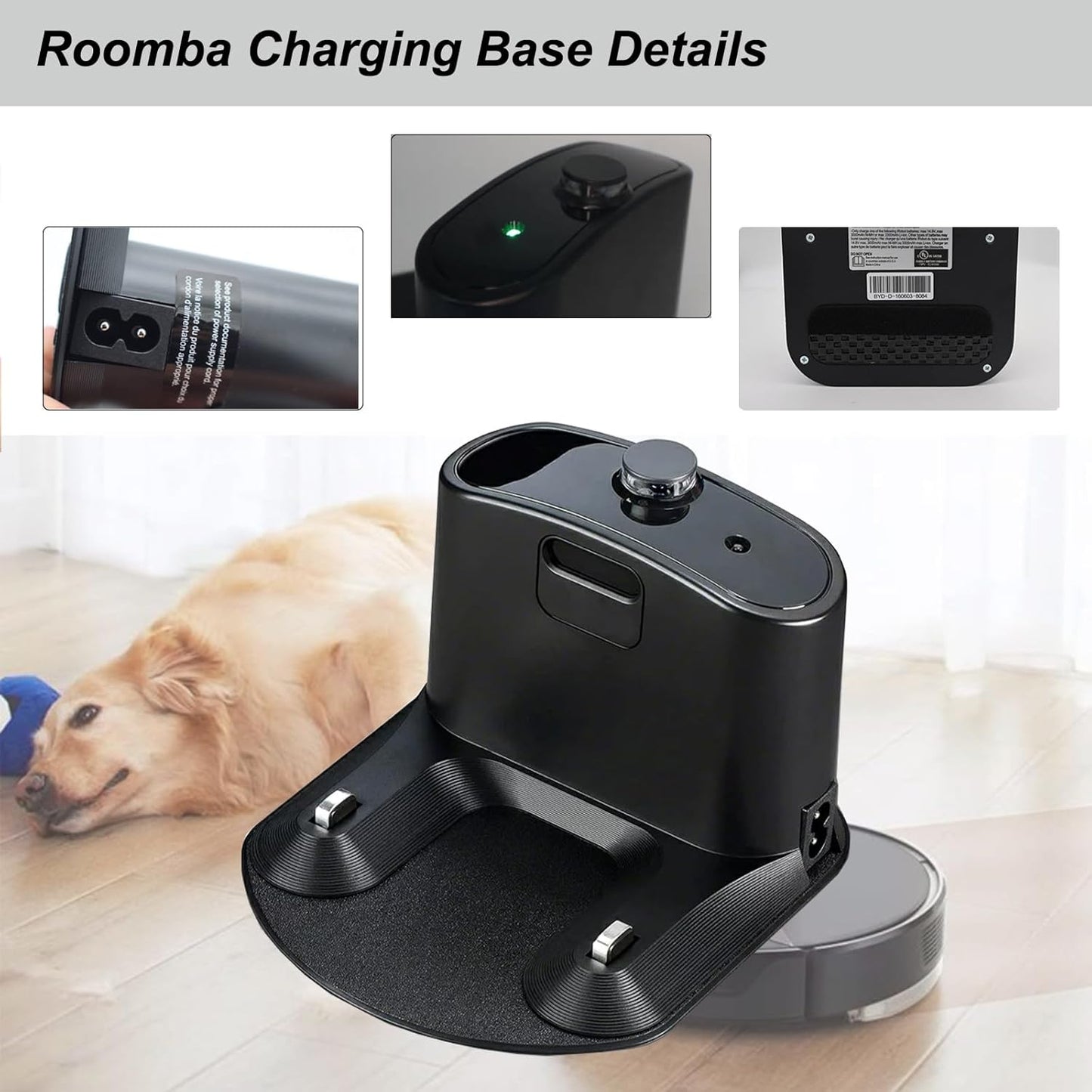 Roomba Charger Dock, Replacement Docking Station for Roomba e5 e6 i1 i3 i4 i6 i7 i8 500-900 Series