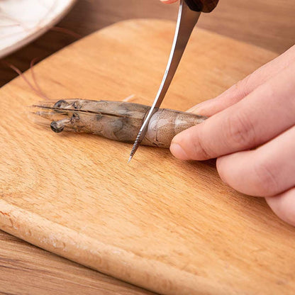 Stainless Steel Shrimp Deveiner Tool and Peeler, Kitchen Cleaner for Seafood