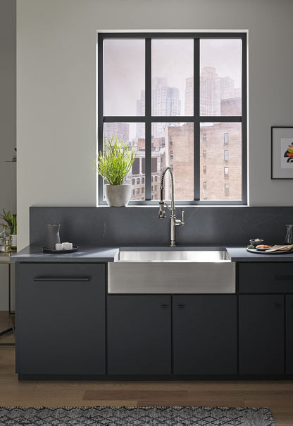 KOHLER Tournant Semi-Professional Pull-Down Kitchen Sink Faucet, Commercial Kitchen Faucet with Pull Down Sprayer, 77515-CP, Polished Chrome