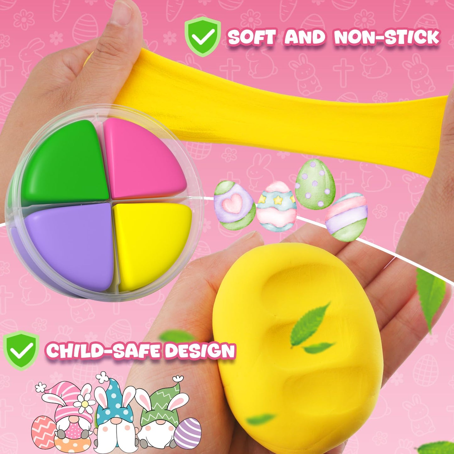 Loufor Air Dry Clay Kits Easter - Modeling Clay for Kids, Ultra Light & Soft, Safe & Non-Toxic, 12 Boxes Model Magic Clay with Sculpting Tools und Tutorials, DIY Creative Arts und Crafts Toys Gifts