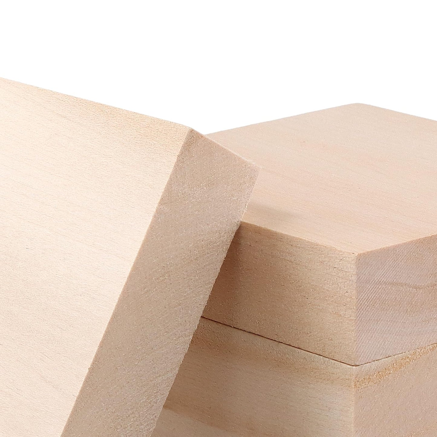 KOHAND 20 PCS 4 x 4 x 1 Inches Basswood Blocks, Unfinished Wood Blocks, Square Wood Carving Whittling Blocks for Craft, DIY