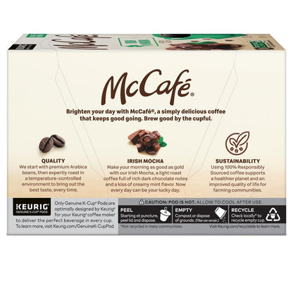 McCafe Irish Mocha Coffee, Single-Serve Keurig K-Cup Pods, 60 Count