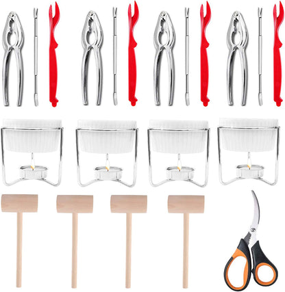 21 Set 4 4 4 4 4 1 Artcome Pcs Seafood Tools includes Crab Forks, Lobster Crab Crackers, Lobster Shellers, Butter