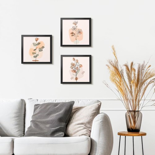 LaVie Home 10x10 Picture Frame - Classic Black Frame with HD Plexiglas for Wall Display