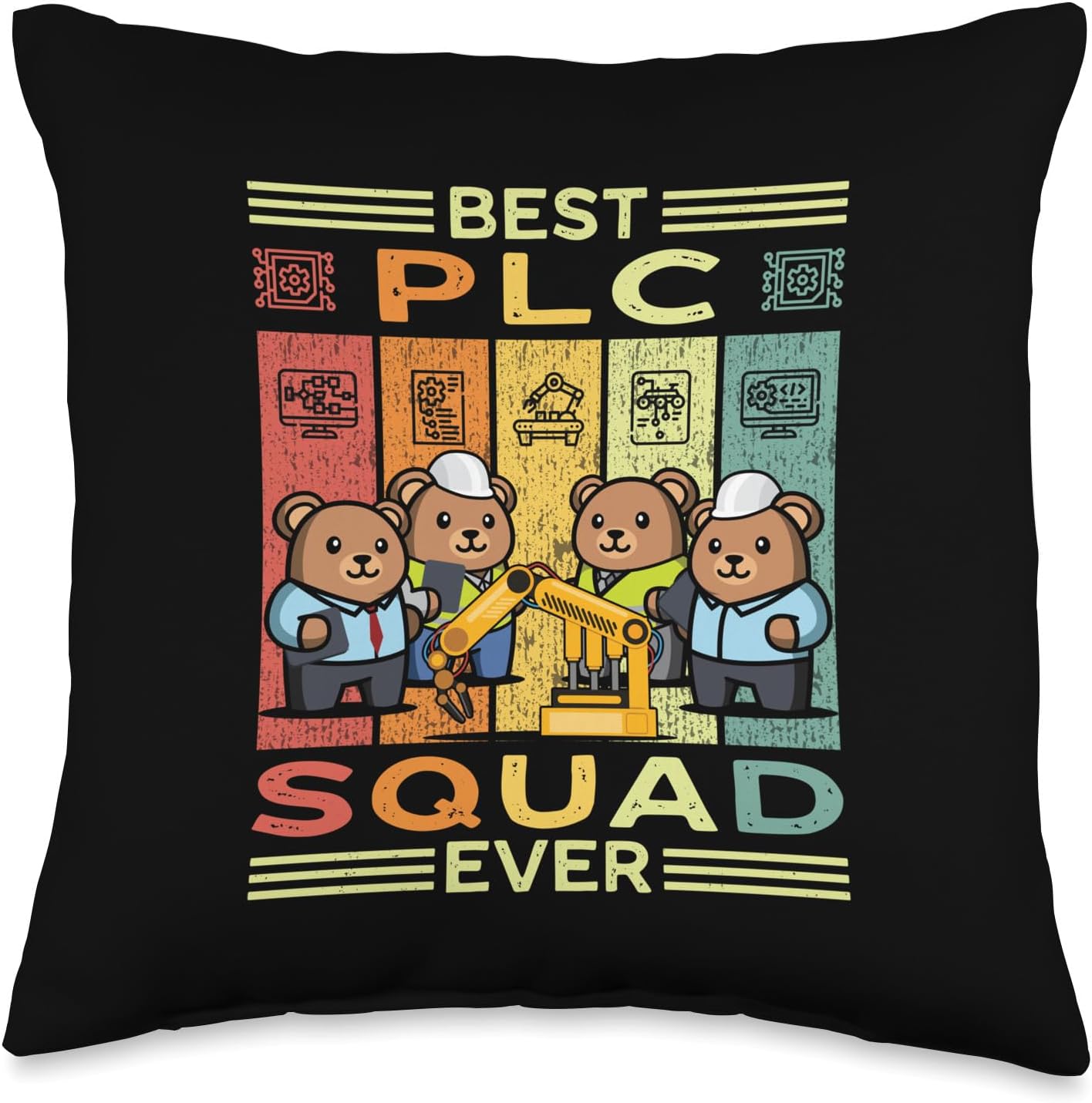 Throw Pillow for Controls Engineer PLC Automation Engineer HMI PLC Programmer