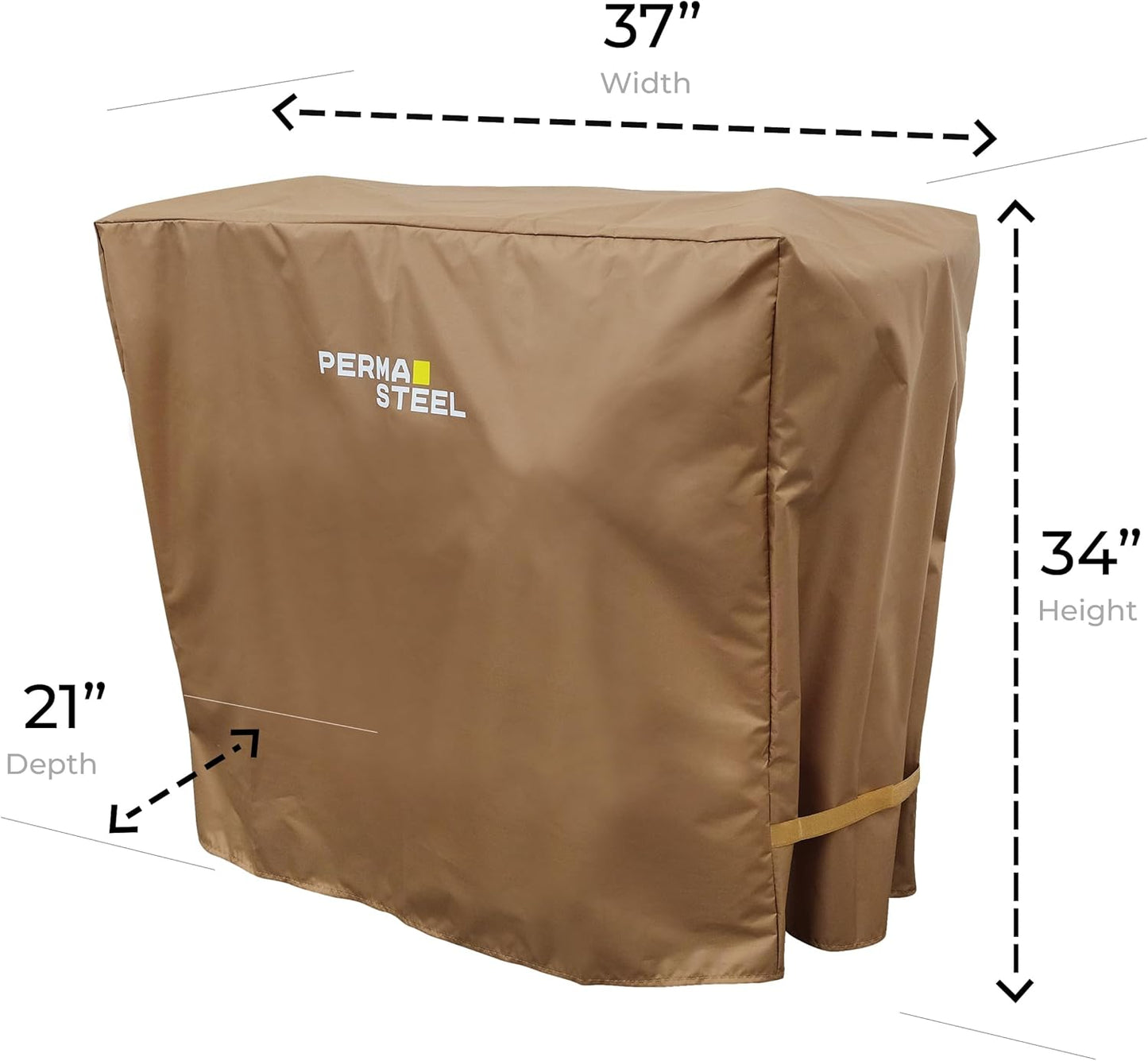80-Qt Permasteel Universal Cooler Cover for Large Outdoor Patio Cooler Cart, Weatherproof, Waterproof, UV-Resistant