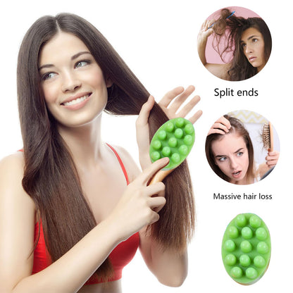 2Pcs Silicone Massage Bar Soap Molds, Handmade Soap Molds for Soap Making, 3D Hair Comb Ice Mold Scalp Massager, Hair Brush Soap Bar Silicone Mold, Food Grade Soap Mould Massage Moulds