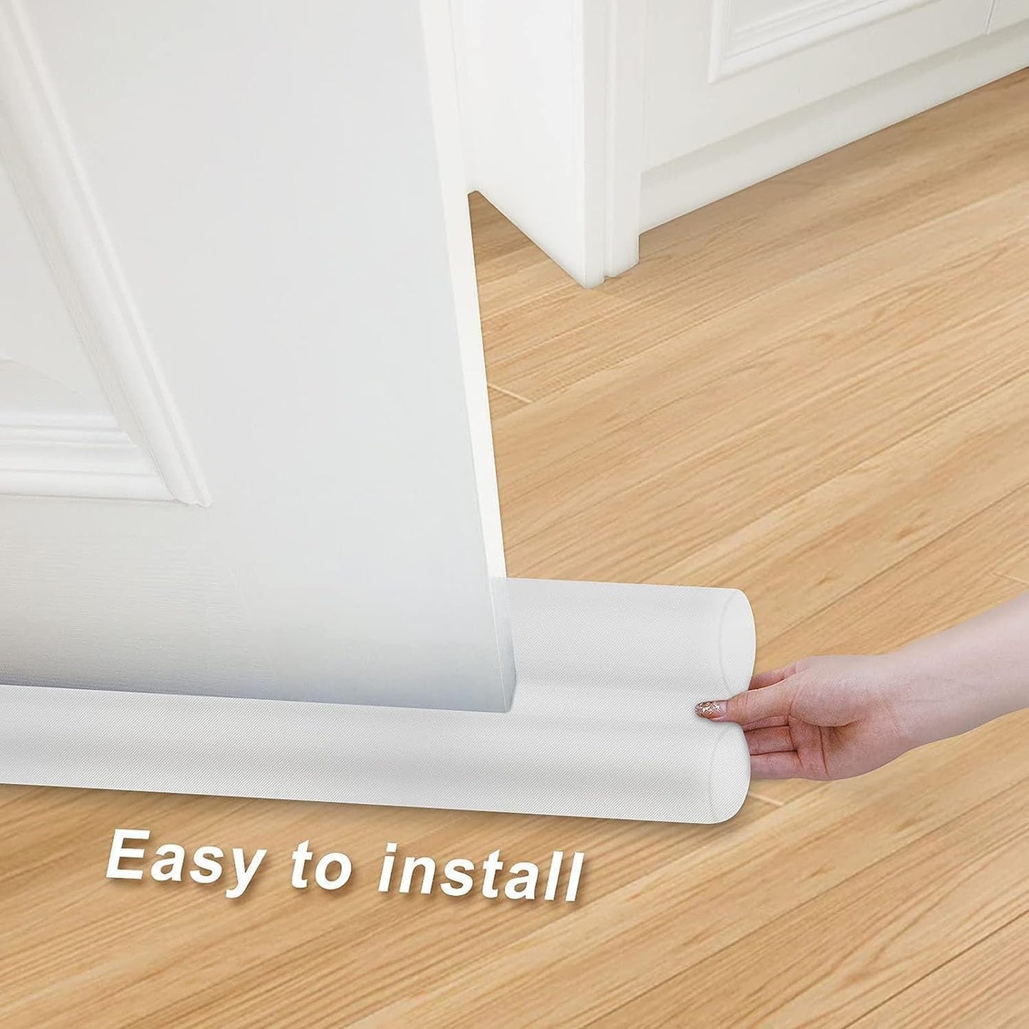 MAXTID Under Door Draft Stopper, Cold Air Blocker for Large Doors, Adjustable Weather Stripping