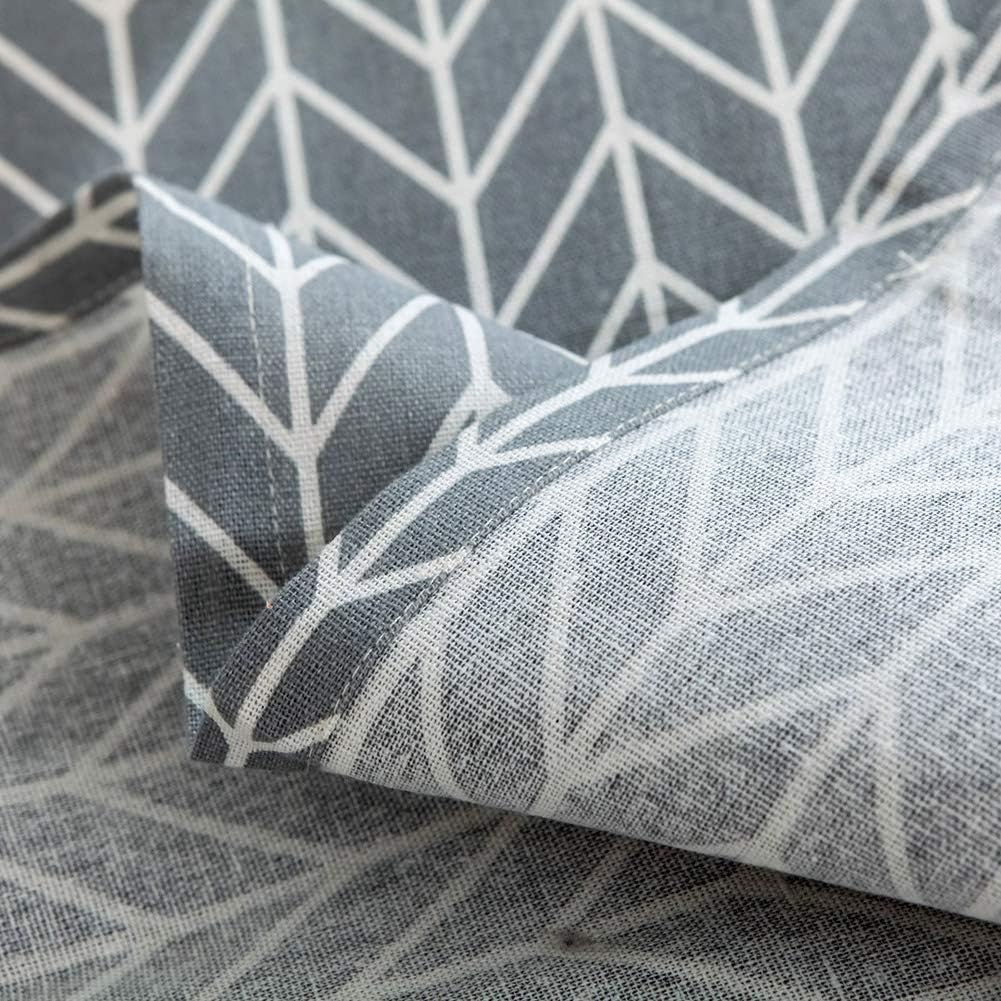 AKOAK Household Kitchen Microwave Dust Cover 1 Pack, 30cm x 90cm/11.81" x 35.43", Cotton Linen with Storage Bag (Grey