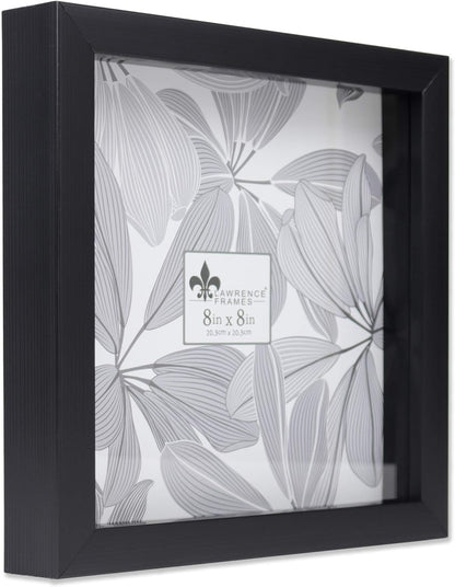 Lawrence Frames 785088 Black Shadow Box Frame, 8x8