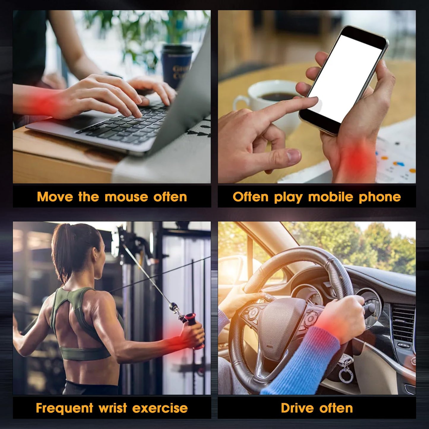 Wrist Trainer Ball Auto-Start Gyroscopic Forearm Exerciser Gyro Ball for Strengthen Arms, Fingers, Bones and Muscles