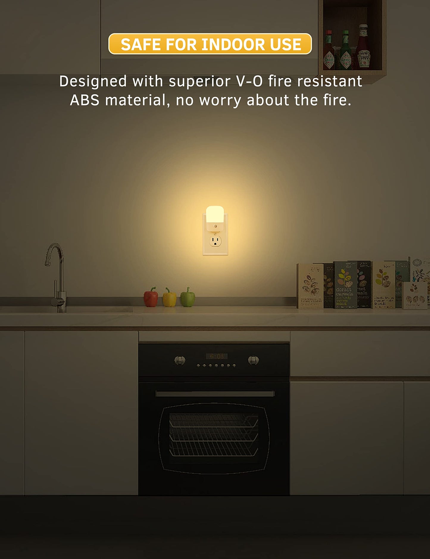 L LOHAS LED Night Lights Plug into Wall 2 Pack, Plug in Night Light with Dusk to Dawn Sensor, Brightness Adjustable 30/60LM, Soft Warm White Nightlights for Kids, Hallway, Bedroom, Kitchen