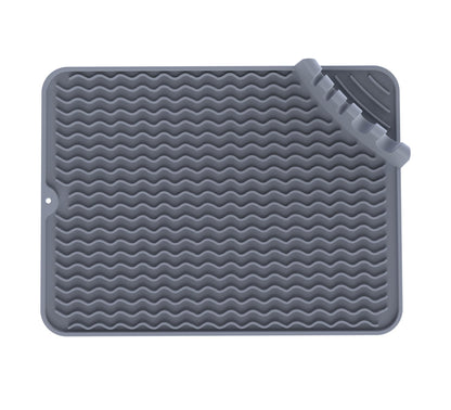 Heat-Resistant Silicone Craft Mat 16x12 Inch | Non-Slip Epoxy Resin Art Mat with Tool Organizer | Textured Surface for Jewelry, Coasters | Durable & Easy Cleanup