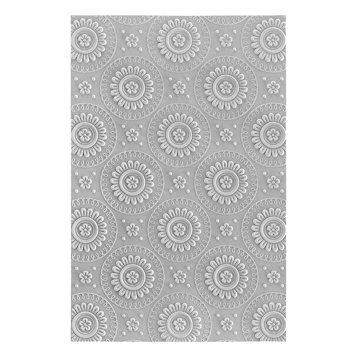 Spellbinders E3D-056 Mandala Blooms 3D Embossing Folder from The Sealed for Summer Collection