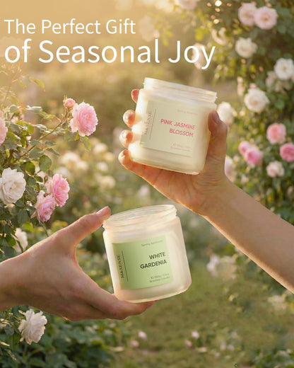 M&SENSE Coconut Scented Candle, 11.6oz Natural Organic Soy Wax, 70-Hour Long Lasting Burning, Clean Burn Non Toxic Tropical Candle for Home, Fruit Scent 2-Wick Housewarming Gift for Family Friends