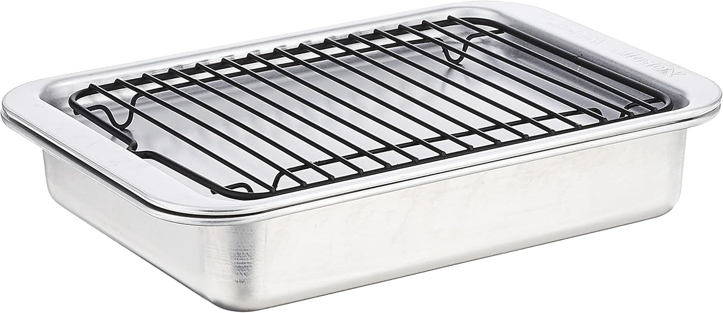 Nordic Ware Naturals 3-Piece Compact Pan Set - Toaster Oven & Air Fryer Safe | Perfect for 1-2 Portions