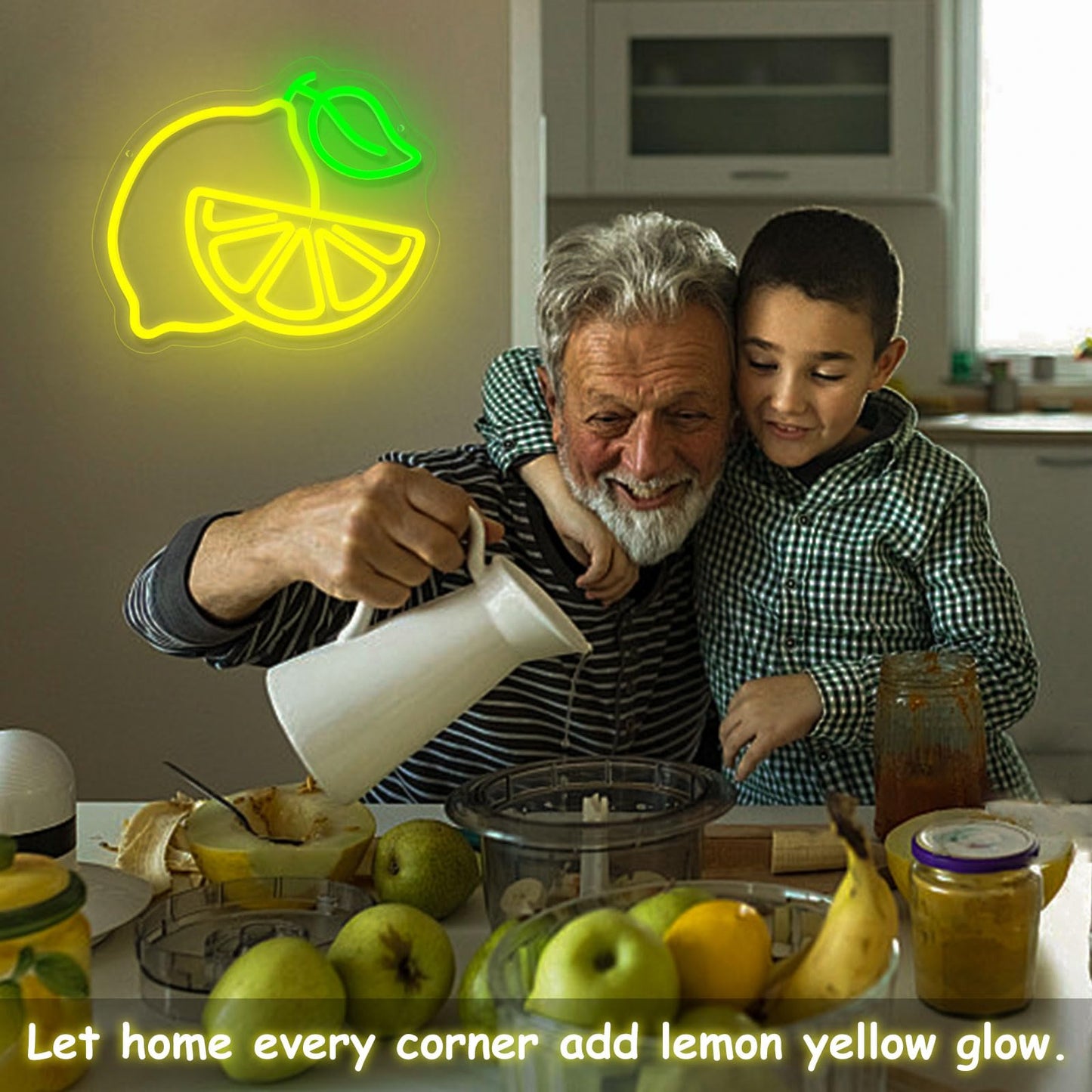 Lemon Neon Sign for Wall Decor, Dimmable Yellow Lemons Neon Lights, Vibrant Fruit Themed Neon LED Signs for Kids Room, Bedroom, Restaurant, Bar, Club, Fruit Shop, Birthday Party