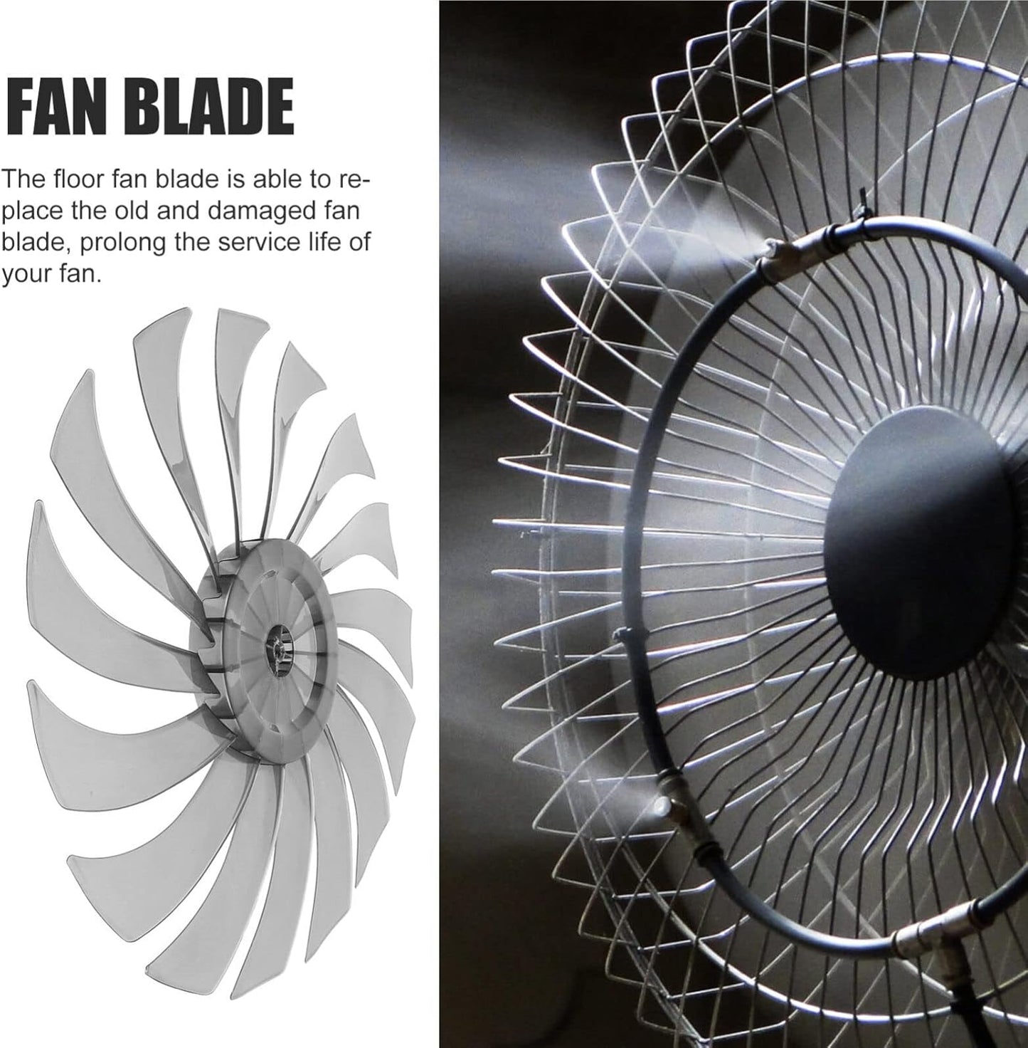 Floor Fan Blade Accessories, Table Fan Metal Blades, Plastic Fan Blades for Electric Fan Repair Parts