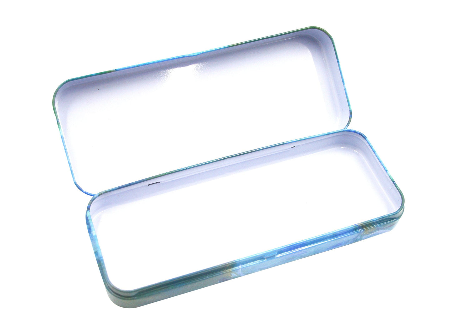 DAHO Mega Tin Pencil/Storage Box with World Famous Arts for Office, Home, Makeup, Accessories Storage (Les Nymphéas)
