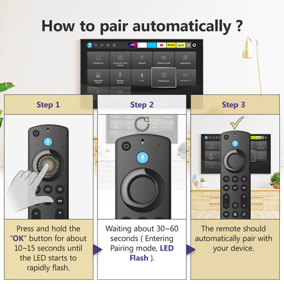 Replacement Voice Remote for All Series,Stick 4K/4k Max(1st/2nd Gen),Stick(2nd/3rd Gen)/Lite/HD,TV Cube,for Omni,Insignia,Pioneer Smart TVs