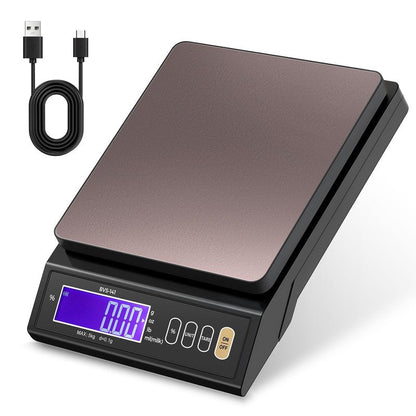 Bonvoisin Baking Scale 0.1 Gram Accuracy Digital Scale for Kitchen, Candle, Soap and Sourdough Bread Making, with Percentage Weighing Function, Weigh in Grams, Pounds and Ounces (10 lb)