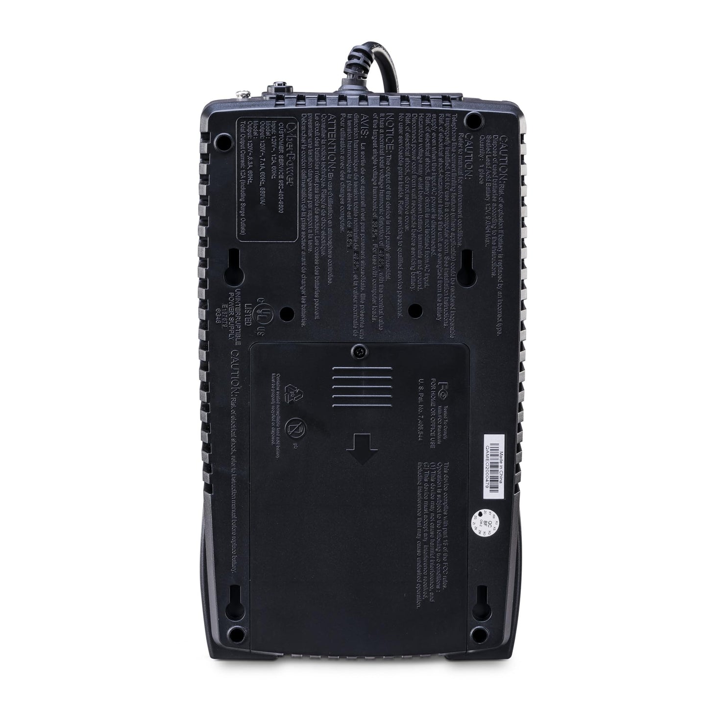 CyberPower EC850LCD Ecologic UPS Battery Backup and Surge Protector, 850VA/510W, 12 Outlets, ECO Mode, Compact, UL Certified