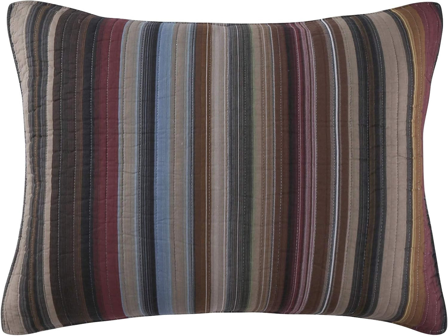 Greenland Home Durango 100% Cotton Pillow Sham, King 20x36-inch, Earth