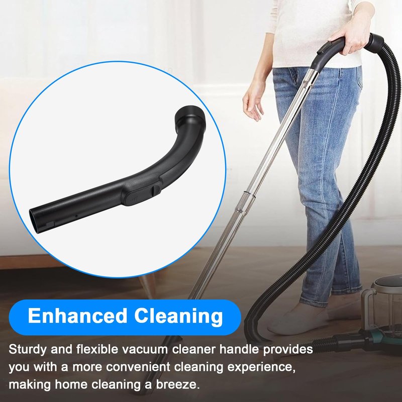 Vacuum Plastic Bent End Hose for Miele S2110, S501, S524 Compact C1,C2,C3,S4,S5 Vacuum Attachments 9442601, 5269091, 5269090, 9442600 Vacuum Cleaner Parts Vacuum Hose