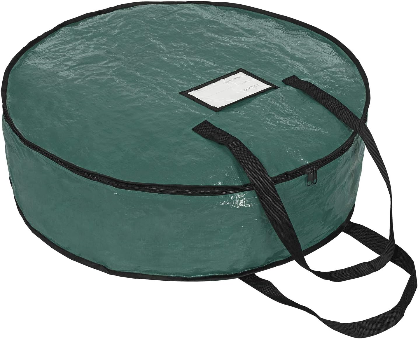 ProPik Christmas Wreath Storage Bag, 30" Holiday Container with Heavy Duty Handles (Green)