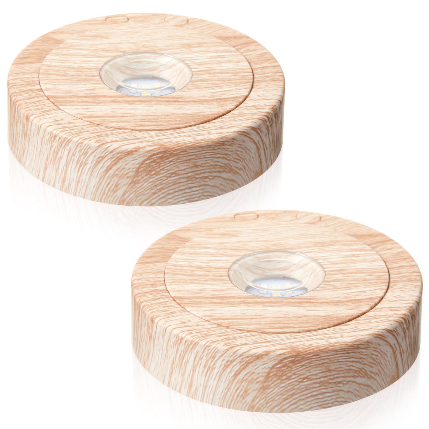 Woanger Wooden Display Stand, LED Square Display Stand, Lighted Base for Glass Art,, LED Light Base for Crystal, Jewelry & Figurines