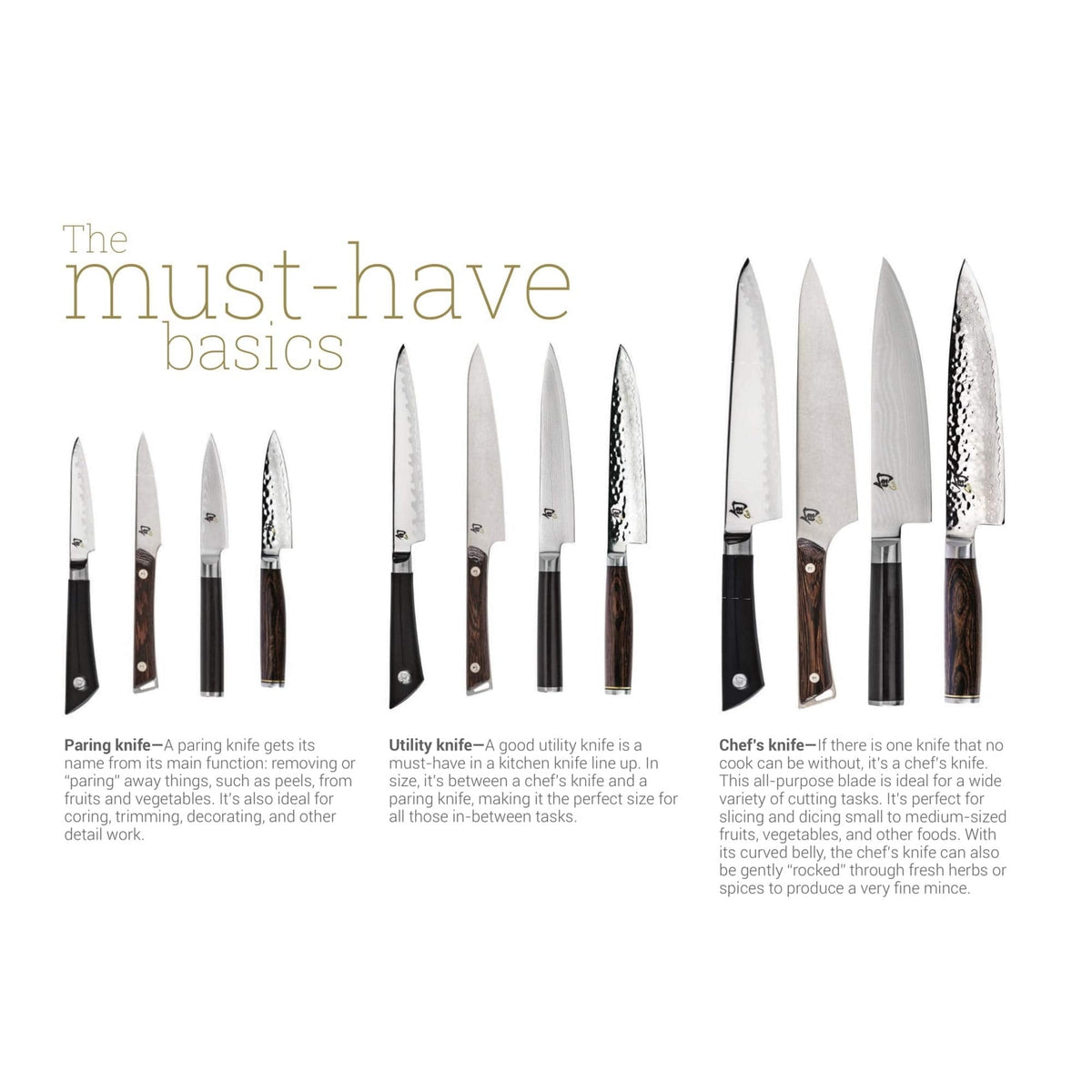Shun Classic 8 Pc Student Knife Set