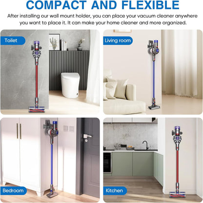 Wall Mount Holder for Shark IX141 IZ562H IZ682H IZ361H IZ462H Pet Cordless Stick Vacuum, Compatible with Dyson V10 V11