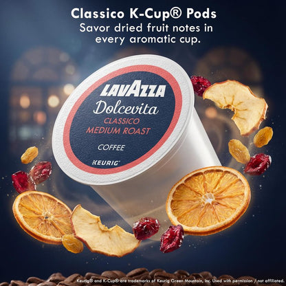 Lavazza K-Cup Coffee Pods Variety Bundle for Keurig Brewers – Light & Medium Roast, Single-Serve K-Cup Coffee Pods, 40 Count Assorted Flavors (20 Dolcevita Classico & 20 House Blend Perfetto)
