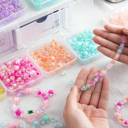 DILIBRA Bead Organizer Box, 138Pcs Small Bead Organizers and Storage Plastic Cases, Mini Clear Storage Containers Boxes with Hinged Lid for Diamond Painting Accessories Seed Jewelry DIY Craft