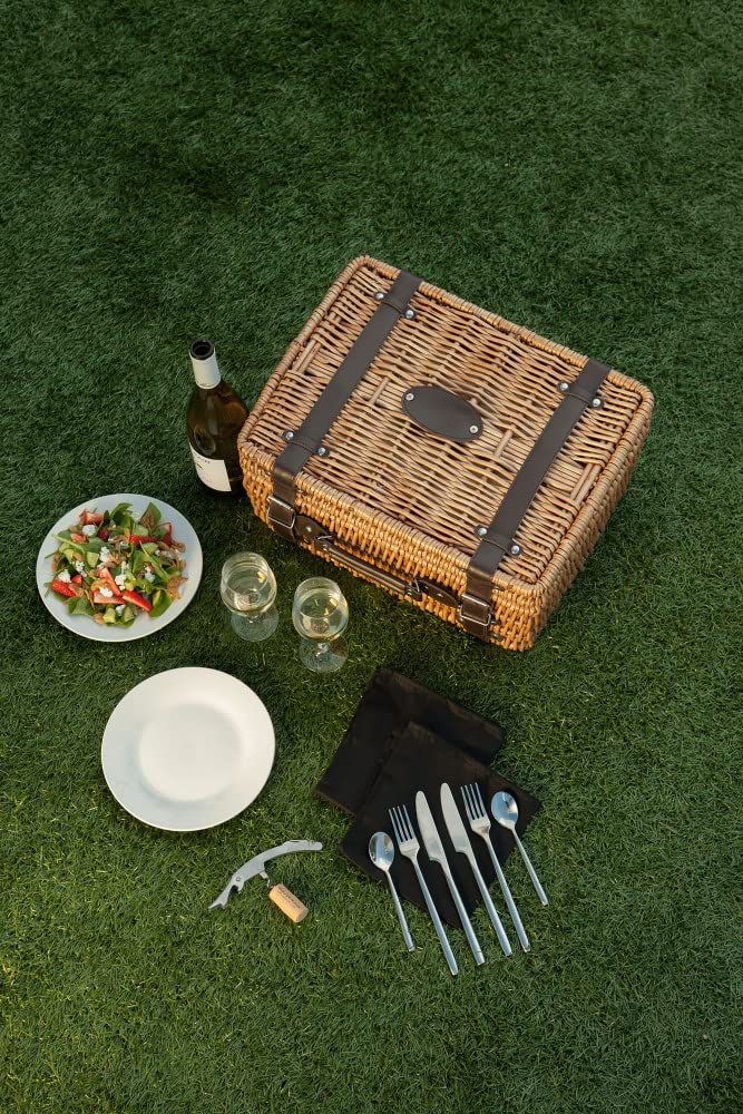NCAA Wisconsin Badgers Champion Picnic Basket with Deluxe Service for Two