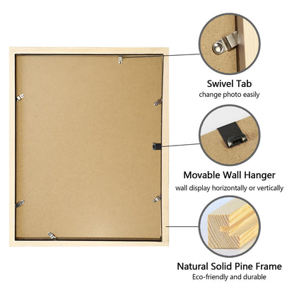 12x16 Picture Frame with 10x14 Mat Solid Wood Diamond Art Painting Frame 30x40cm Display Picture 10 x 14 with Mat or 12 x 16 Without Mat White 12x16 Frame for Poster Painting Print Photo Wall Hanging