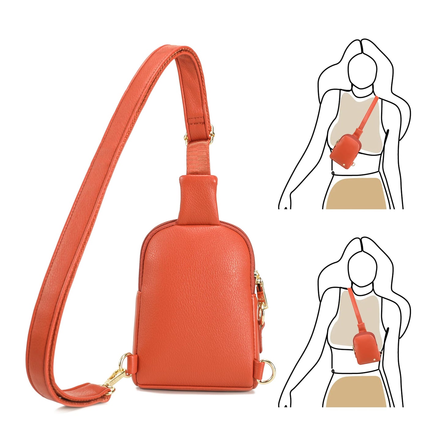 INICAT Anti Theft Crossbody Bags for Women Travel Small Sling Bags Cross Body Bag Purses for Woman