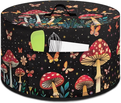 Crock Pot Dust Cover - Mushroom Slow Cooker Dust Cover for 6, 7, 8 Quart Oval Crock Pot