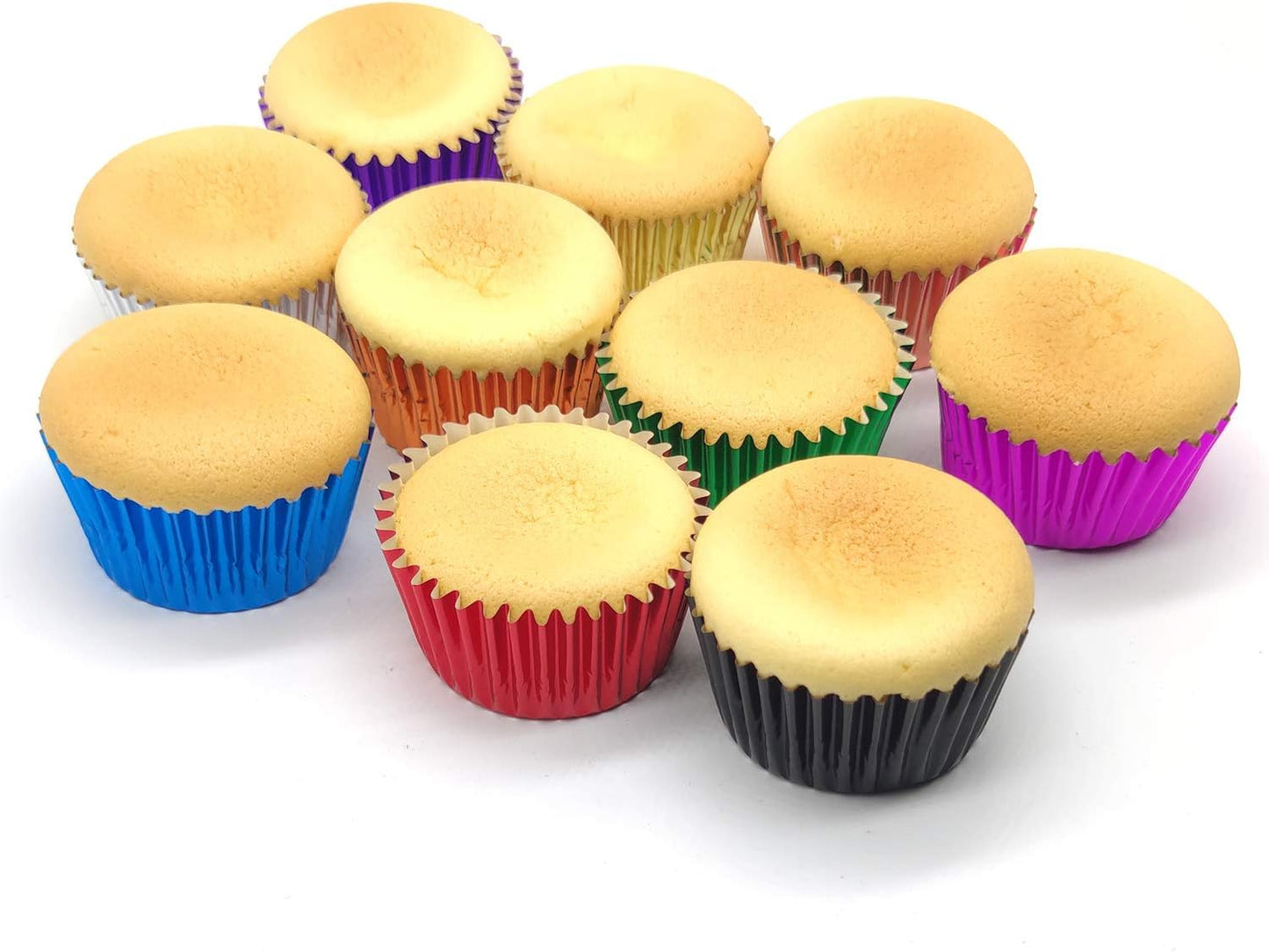 Standard Gold Foil Cupcake Liners, 100-Count Muffin Baking Cups for Party and More