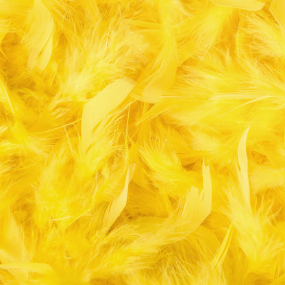 MWOOT 4 Styles Assorted Crafts Feathers (Yellow)